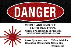 laser danger sign - Guy Mark Tibbert